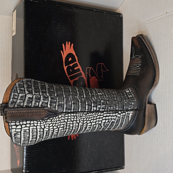 Freebird Woodland Black Croco Muilti Women Size 7 - Picture 3 of 6